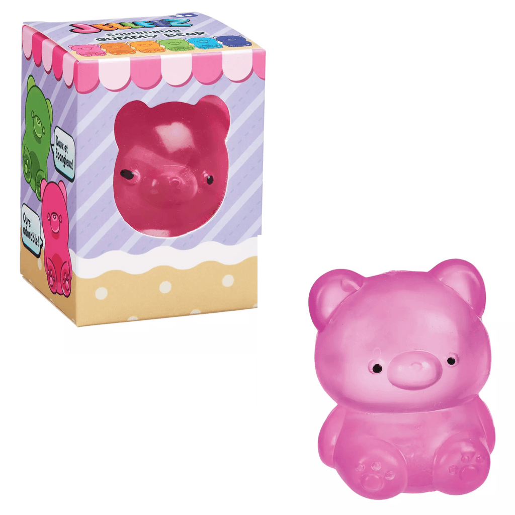 pink gummy sugar malt stress ball bear