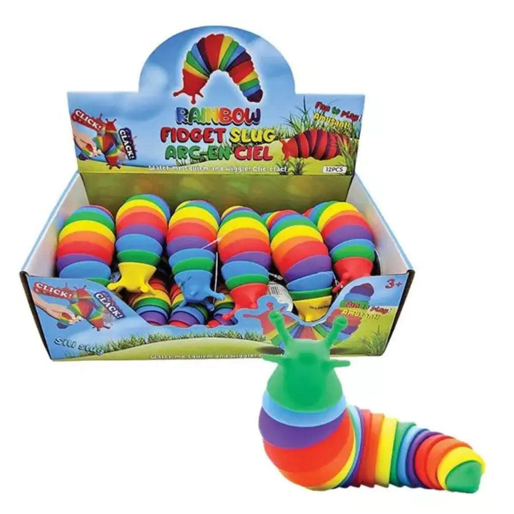 Fidget Slug Toy - Rainbow Colors Activity Toys  My Sensory Tools